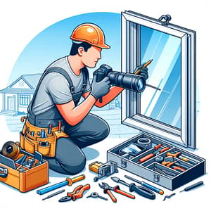 Professional Window Installation Services | Skilled Worker Demonstrating Precision