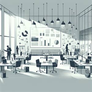 Team-Oriented Modern Workspace Illustration | Productivity & Collaboration