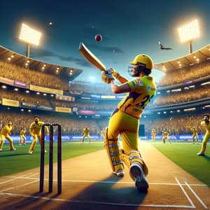 Exciting Cricket Match in 2024: Chennai Super Kings in Action