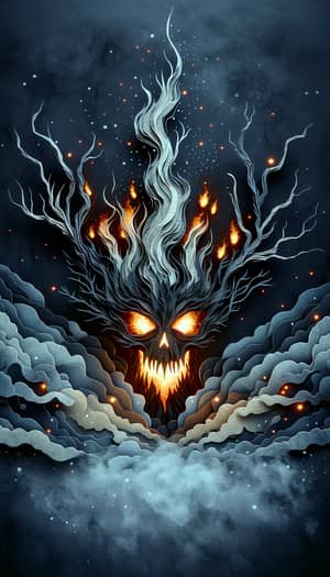 Ethereal Ash Monster | Greg Rutkowski Inspired Artwork