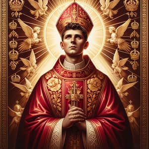 Saint Stanislaus Memorial: Bishop & Martyr in Red Chasuble