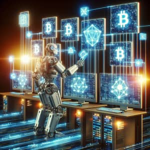 Blockchain Network Integration by Advanced Robot