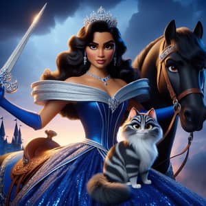 Hispanic Warrior Princess | Disney Style Character