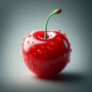 Plump Red Cherry Photo | Vibrant Fruit Close-up