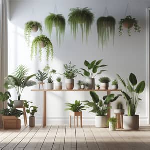 Minimalist Indoor Plants: Serene Minimalist Setting