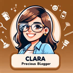 Meet Clara: Expert Blogger on Housekeeping Tips | Cartoon Style