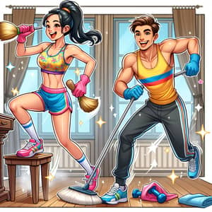 Cleaning as a Workout: Energetic & Dynamic Household Fitness