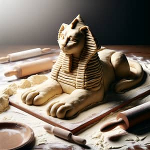 Sphinx-Themed Dough Pyramid | Creative Culinary Scene