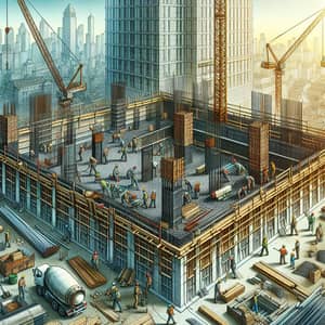 Building Foundation Construction: Concrete, Steel & Stones