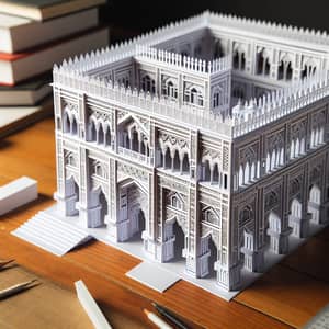 Paper Sculpture Architecture Design | Artistic Building Model