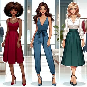 Fashionable Women in Stylish Clothing | Modern Fashion Boutique