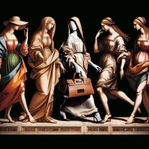 Modern Interpretation of Leonardo Da Vinci's Ladies