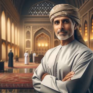 Professional Omani Middle-Aged Man | Oman Tradition Scene