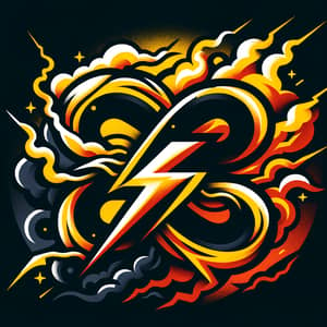 Dynamic RC Logo Design with Thunderbolts | Branding Service