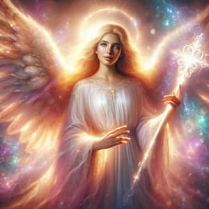 Celestial Angel: Divine Figure of Peace and Prophecy