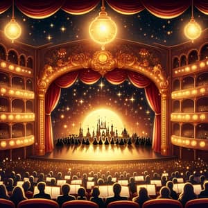 Enchanting Musical Theater Background Image