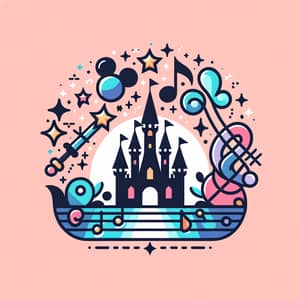Vibrant Disney Musical Event Logo Design