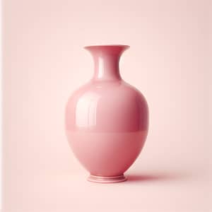 Elegant Pink Porcelain Vase - 70cm Height