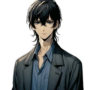 Dark-Haired Japanese High School Student Detective | Series Main Character