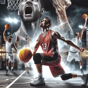 Basketball Dream Realization - Passionate Sports Style