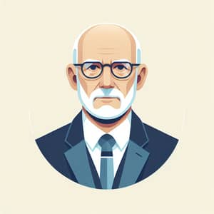 Elegant Businessman Portrait | Minimalist Design