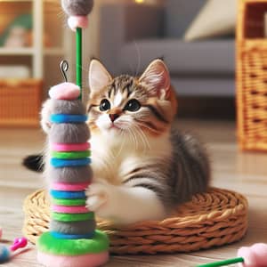 Funny Cat Playing with Dilda - Cute and Playful Cat Enjoying a Toy