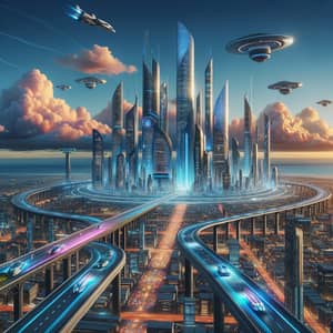 Advanced Sky City: Future Technology and Sustainable Living Marvel