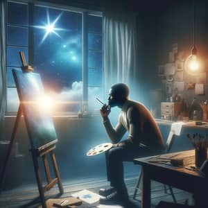 Inspiration - A Bright Light in the Artist's Studio