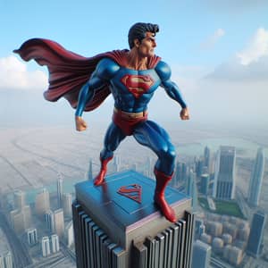 Superman Rescues from Burj Khalifa - 828 Meters Tall