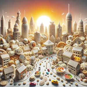 Dumpling Cityscape: Edible Metropolis of Dumplings