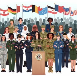 International Women's Day Celebrations by Women of Russian Armed Forces