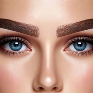 Enhanced Well-Groomed Eyebrows: Perfect Shape & Texture