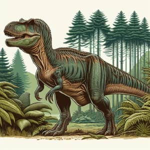 Allosaurus Illustration: Late Jurassic Predatory Dinosaur Artwork