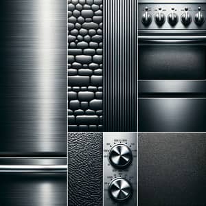 Household Appliance Textures: Fridge, Oven, Stove & Dishwasher