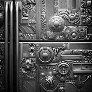 Detailed Textures and Patterns on Refrigerator Surface