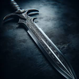 Exquisite Blade Weapon | Ancient Steel with Intricate Hilt