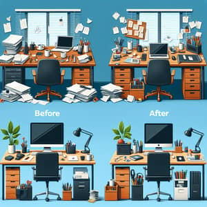 Workspace Transformation: Before and After Images