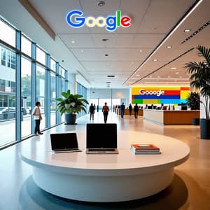Google Office Entrance: Innovative Space with Modern Decor