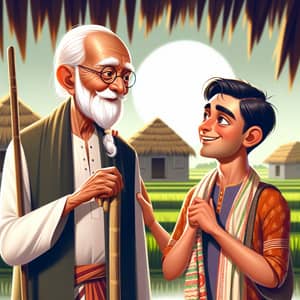 Bade and Chote Miyan in Traditional Bengali Attire | Heartwarming Moment