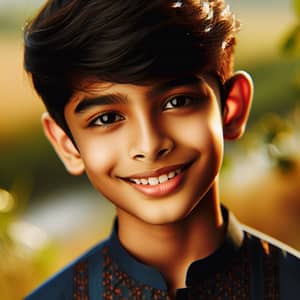 Young South Asian Boy | Vibrant Cultural Portrait