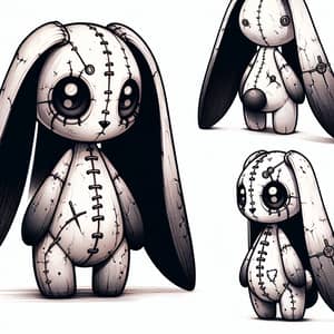 2D Gothic Steampunk Voodoo Doll Rabbit Toy Sketch