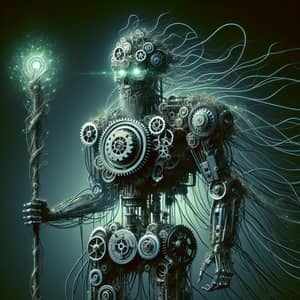 Machine Necromancer: Metal Mechanism Entity with Ethereal Power