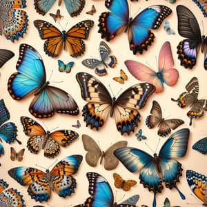 Unique Butterfly Wallpaper Pattern | Colorful Butterfly Species
