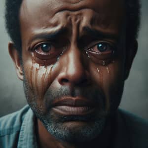 Emotional Man of Ethiopian Descent Reacts - Joy and Sorrow
