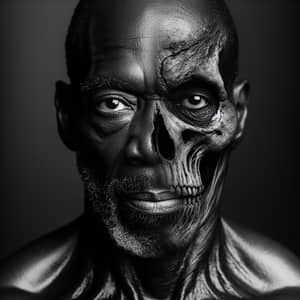 Emotive Black Man Portrait: Experience and Wisdom
