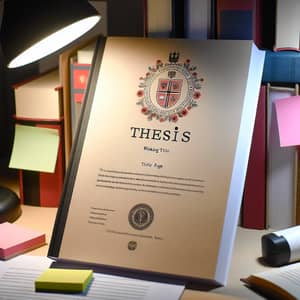Academic Style Thesis Paper | University Emblem & Author's Name