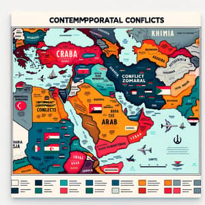 Political Map of Arab World: 5 Contemporary Conflicts