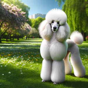 Beautiful White Poodle Dog Breed | Sparkling Eyes & Playful Demeanor