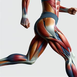Female Runner's Thigh Muscles Anatomy | Detailed Illustration