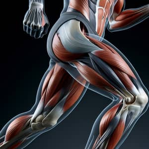 Detailed Runner's Thigh Anatomy: Quadriceps and Hamstring Muscles